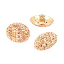Lot de 3 boutons doré or 18mm