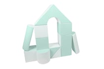 Set de 11 blocs en mousse menthe - Velinda - Vert