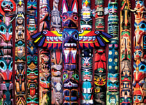 Puzzle 1000 pièces - Totem Poles - Eurographics