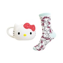 Hello Kitty - Set Mug 3D et paire de chaussettes Hello Kitty