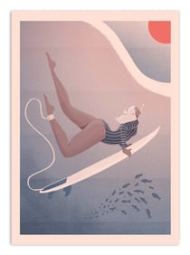 Affiche 30 x 40 cm - Into the blue - Veronika Grenzebach by The Artcicle