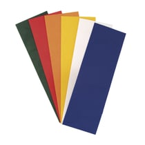 Feuille de cire, teintes de base, 6  couleurs assorties, 20x6,5 cm