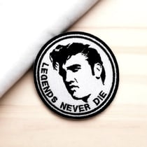 Ecusson Elvis Presley – Patch thermocollant Legends Never Die