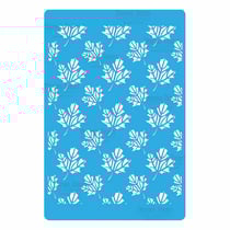 Pochoir plastique souple réutilisable 18,5 x 14,5 cm Fabrika Decoru FEUILLE 237