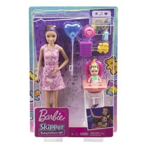 Coffret barbie skipper babysitter anniversaire - mattel - grp40 - poupees et accessoires