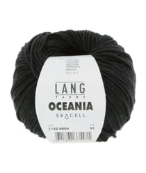 Pelote de Coton à crocheter et tricoter Oceania - Lang Yarns 4 Noir