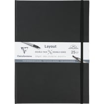 Carnet - Dessin - Pour feutre à alcool, encre de Chine - A4 - 220g - Clairefontaine - Layout