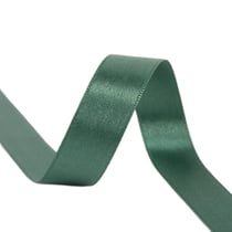 Bobine 40m ruban satin double face fabriqué en France vert bouteille