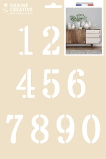 POCHOIR A4 SANS SACHET - CHIFFRES