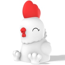 Veilleuse petit coq à défilement de couleurs