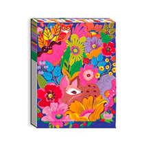 Carnet de notes Forêt florale - Format pocket - Fermeture aimanté - 75 feuilles - Hirondelles & Cie