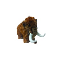 Peluche Mammouth poils longs 23 cm