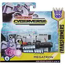 Transformers cyberverse - char gris megatron : fusion mega shot - hasbro - e3643