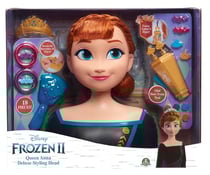 Tête à coiffer deluxe reine des neiges 2 : anna - disney frozen 2 - giochi preziosi - poupee