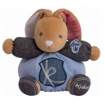 Peluche p'tit lapinou charmeur blue denim 18 cm - kaloo - 960061