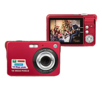 Appareil Photo Numérique Portable 18MP Zoom 8x + SD 4Go Rouge YONIS