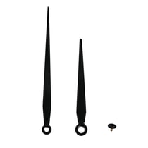 Aiguilles d'horloge "Classic", noir, 80mm / 105mm,+ capuchon, 1 pce.