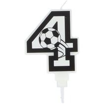 Bougie Football Chiffre 4 - 8.5 cm