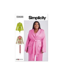 Patron Simplicity 9688 - Blouson avec ceinture taille n°38-46