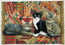 Puzzle 1000 pièces - Christie, Posky and Zelly on a Deco rug - Grafika