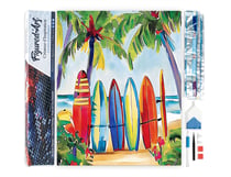 Diamond Painting Broderie Diamant Figured’Art 40x50cm toile entière roulée avec diamants carrés - Planche de surf colorées