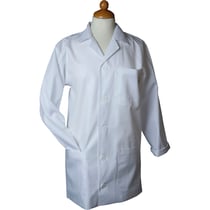 Blouse de laboratoire, L : 78 cm, dim. small, Longueur des manches: 58cm , blanc, 1 pièce