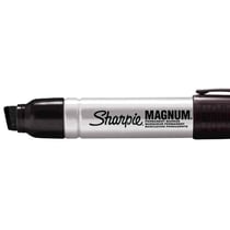 Lot de 12 marqueurs permanents - SHARPIE - METAL MAGNUM - Pointe biseautée 10-17 mm - Noir