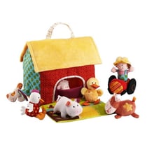 La ferme et ses animaux en tissu - lilliputiens - 86376 - maison d'activites