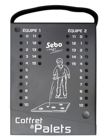 Coffret vide pour palets fonte, coloris gris - Sebo