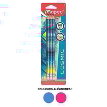 6 crayons graphite - Embout gomme - Mine HB - Cosmic Teens - Maped