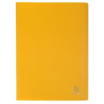 Protège-documents en polypropylène souple OPAK 80 vues - A4 - Jaune - x 12 - Exacompta