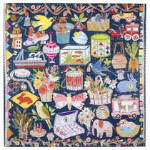 Puzzle 2D 1000 pièces - Le chat et la laine - Eeeboo