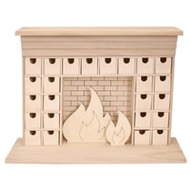 Calendrier de l'avent cheminée DIY en BOIS 46,5 x 33 cm - Artemio