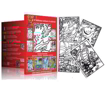 Tableau velours a colorier POCKET ANIMAUX MARINS Sericolor