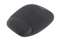 Tapis de souris - KENSINGTON - Mousse - Noir - Repose-poignets intégré