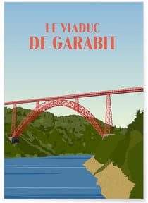 Affiche Le Viaduc de Garabit | A3 : 29,7x42cm