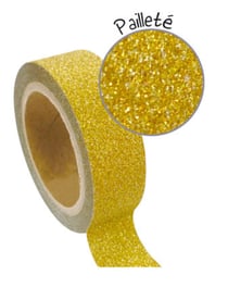 1 Ruban Adhesif Or Paillette 15X5M