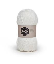 Fil à tricoter PINGO QUEEN - 100GR - Pingouin Neige Blanc