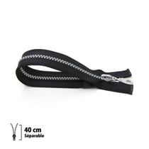 Fermeture éclair Z56 - Prestilon 6 Séparable - noir 40 cm