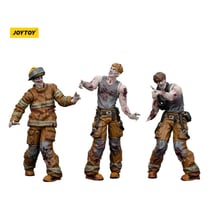 Zombie - Pack 3 figurines Dark Source Firefighters 8 cm