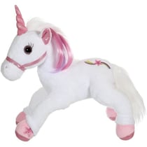 Lica Bella Féerique Et Lumineuse - Peluche Licorne Interactive - 35 cm - Blanc - Rose