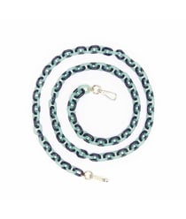 Chaînes pour anse de sac accessoire résine - 120 x 1 cm - DRAEGER Multicolore Vert