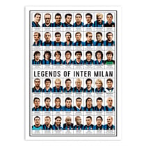 Affiche 30x40 cm - Legends of Inter Milan - Olivier Bourdereau