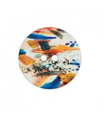 Bouton Peinture Polyester 2 Trous 23mm - Prym 0904 multicolore