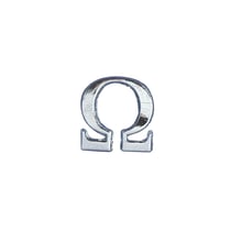 Motif en cire: Alpha + Omega, argent, 2,5cm, 2 pces