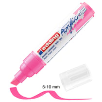Marqueur Acrylic Edding 5000 - Pointe Large biseautée - Fluo Rose