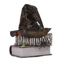 Automate Chapeau de sorcière bavard - animé, sonore, lumineux - 30cm
