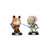 Star Wars : The Clone Wars - Pack 2 figurines POP! Bobble Heads Jar Jar Binks vs. General Griev