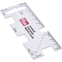 Prym jauge de couture / réglette à ourlet plastique