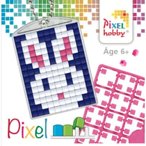 Kit créatif Pixel porte-clé 4x3cm Lapin
